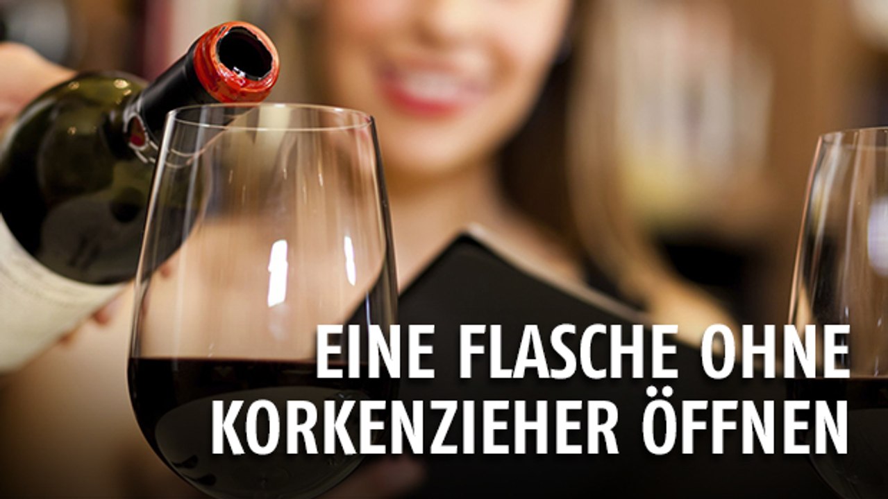 Gentside Tipps und Tricks Episode 20 : Wie öffnet man eine Weinflasche ohne Korkenzieher?