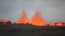 Bardarbunga : le volcan islandais crache des jets de lave de plus de 50 mètres