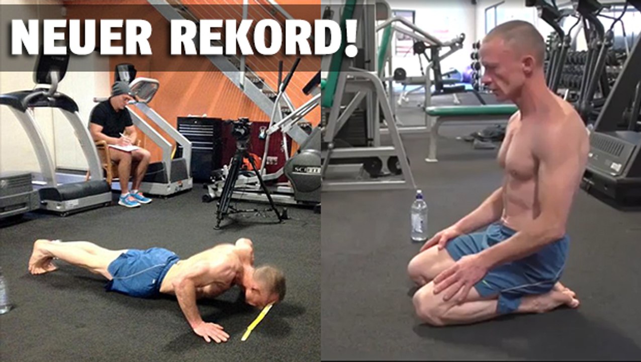 Neuer rekord: findet raus, wie viele liegestütze dieser mann in einer stunde schafft
