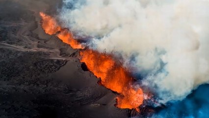 Une tornade volcanique filmée au-dessus de l’éruption du Bardarbunga