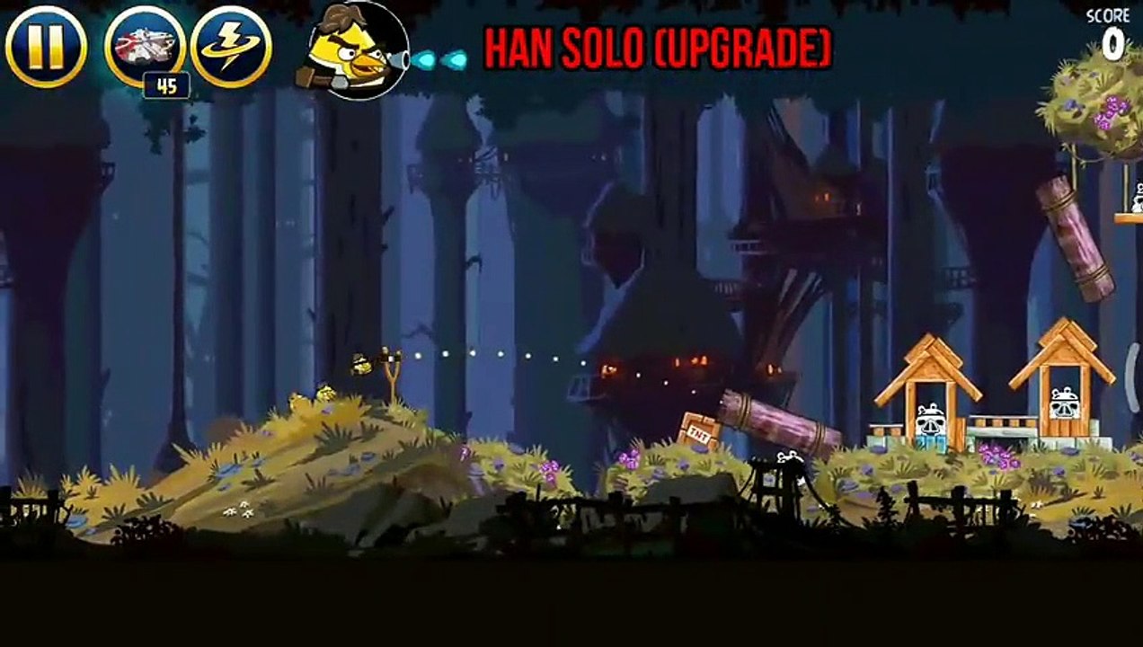 Angry Birds Star Wars - All Birds, Upgrade + Power-Ups Gameplay-(480p)