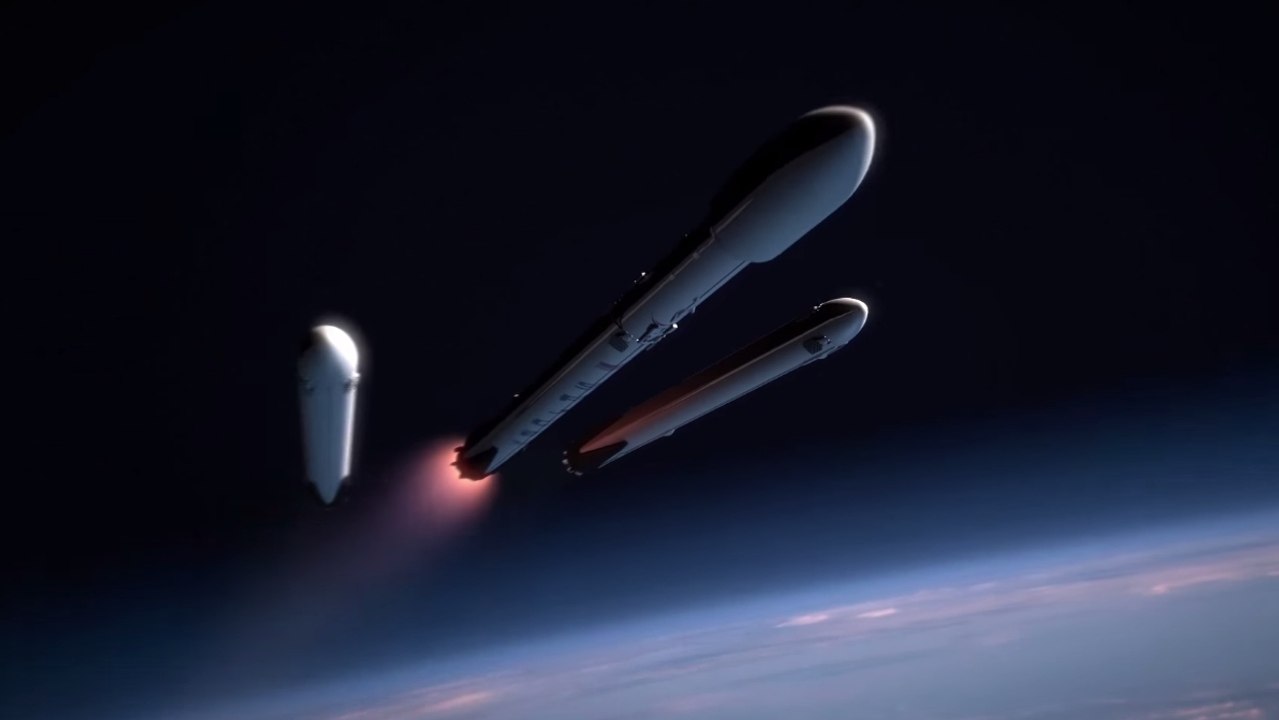 SpaceX dévoile une animation stupéfiante de sa fusée réutilisable