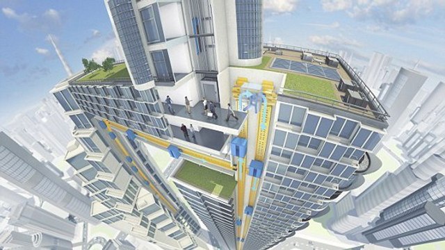 MULTI : et si l'ascenseur du futur ressemblait à celui de Willy Wonka ?
