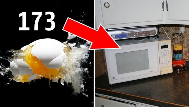 Que se passe t-il quand on fait chauffer 170 oeufs dans un micro-ondes ?