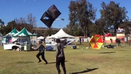 Un tourbillon de poussière sème la panique à un festival en Californie