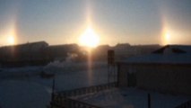Un étonnant phénomène fait apparaitre trois soleils dans le ciel de Mongolie