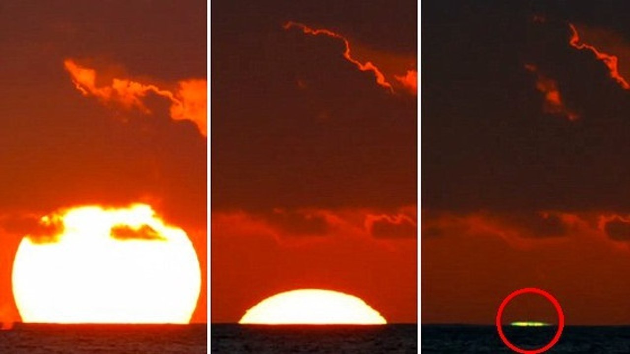Un étonnant ''rayon vert'' observé lors d'un coucher de soleil à Hawaï