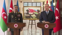Bakan Akar ve Azerbaycan Savunma Bakanı Orgeneral Zakir Hasanov Ortak Basın Toplantısı Düzenledi