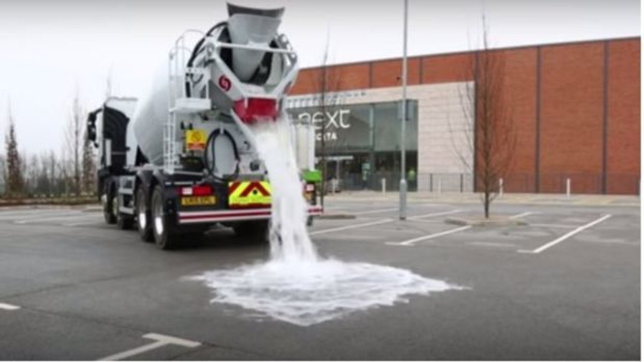 Topmix: Beton, der Wasser wie ein Schwamm aufsaugt