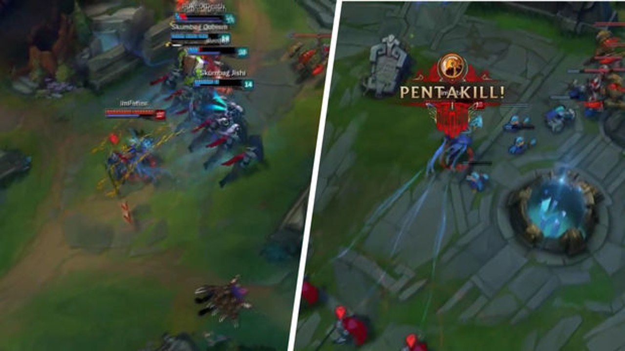 League of Legends: Dieser Azir schafft einen inSec und einen Pentakill im 1on5!