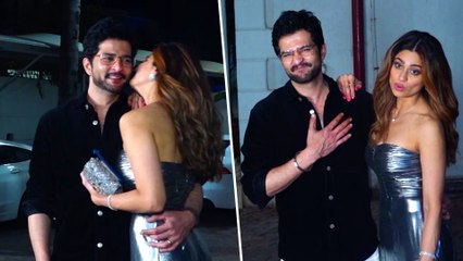 Shamita Shetty Kisses Raqesh Bapat On Her Birthday Dinner