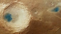 D'étranges taches bleues observées à la surface de Mars