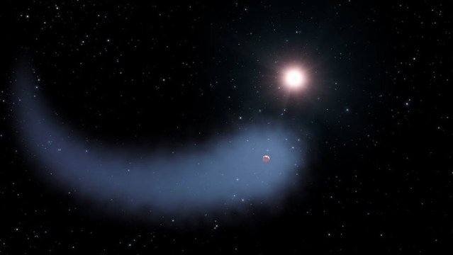 Hubble observe une étonnante exoplanète à l'allure de comète