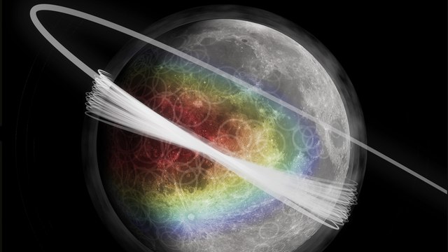 Un vaste nuage de poussières découvert flottant autour de la Lune