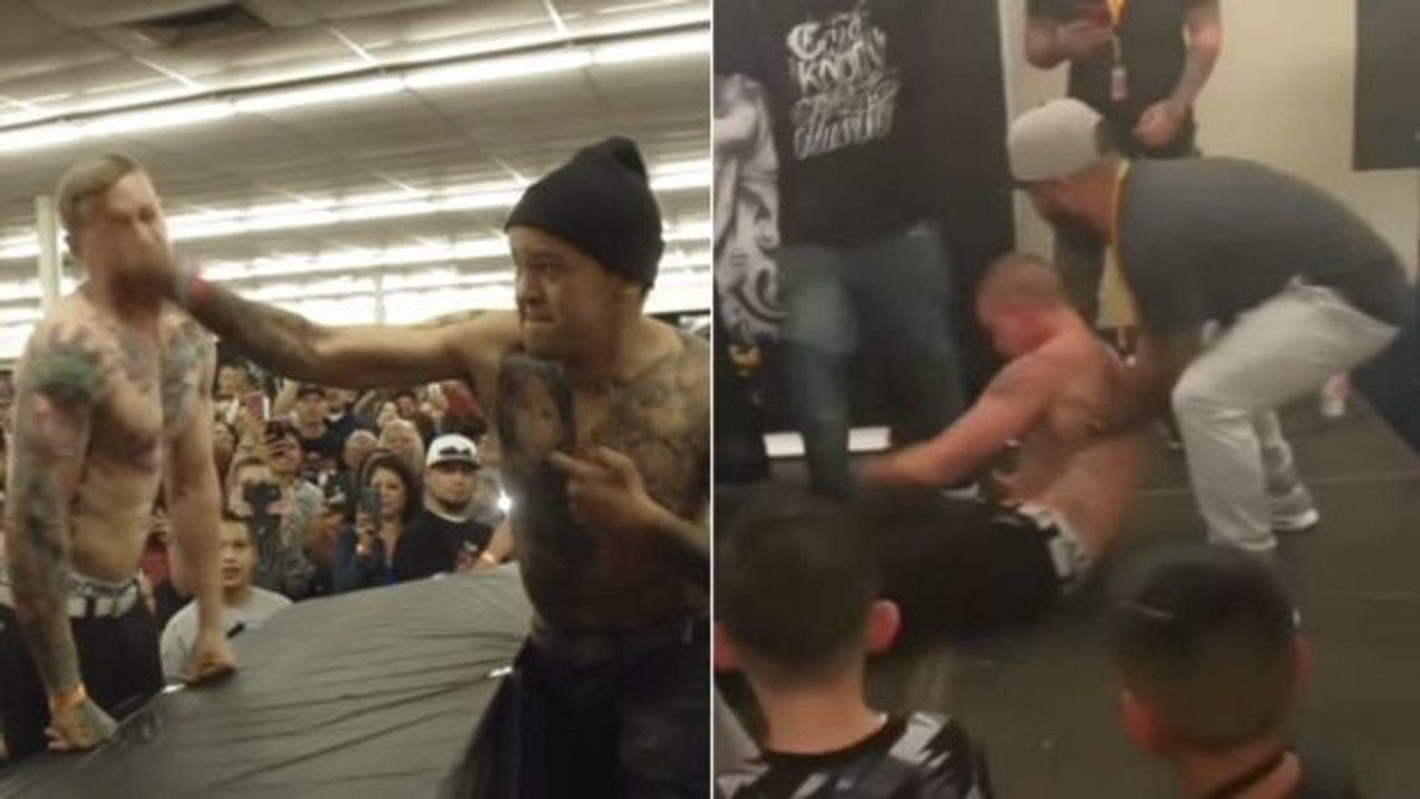 Ein Ohrfeigen-Wettkampf endet mit einem gewaltigen K.o.