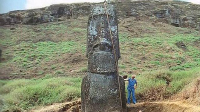 Voilà à quoi ressemble le corps des statues de l'île de Pâques