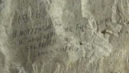 De remarquables inscriptions laissées par des soldats de la Première Guerre mondiale découvertes en France