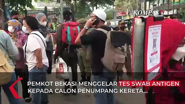 Angka Positif Covid-19 Melonjak, Pemkot Bekasi Gelar Tes Antigen Acak di Stasiun Bekasi