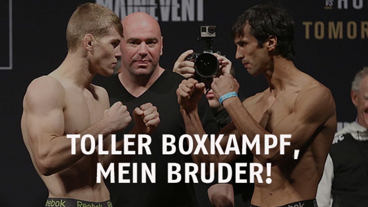 UFC Fight Night 85: Jake Matthews und Johnny Case liefern uns ein tolles Fairplay in der Werbepause