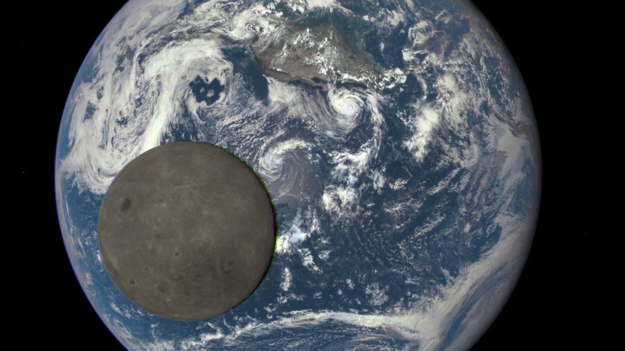 Quand la Lune passe devant la Terre sous l'objectif d'un satellite de la NASA