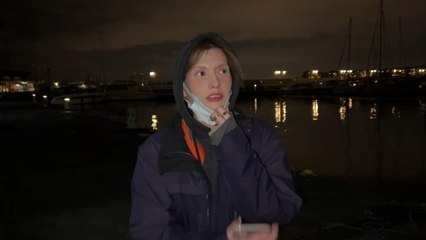 Ünlü model Ece Su Uçkan'ın içinde bulunduğu taksi, Kadıköy'de denize uçtu