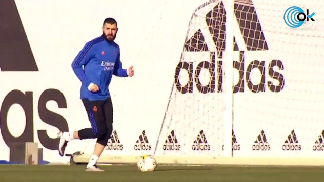 Benzema se entrena en solitario a pocos días del partido de Copa ante el Athletic