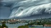 Un impressionnant tsunami de nuages a déferlé sur Sydney