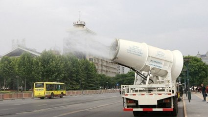 La Chine utilise maintenant des canons géants pour lutter contre la pollution