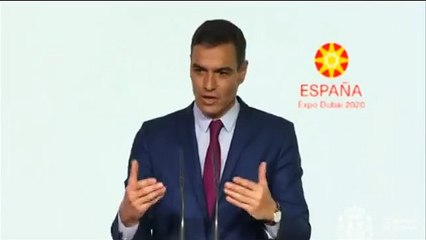 Pedro Sánchez responde en la Expo de Dubai sobre el rey Juan Carlos