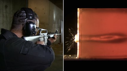 Voilà l'effet qu'une balle de M16 provoque sur le corps humain
