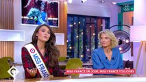 Diane Leyre (Miss France 2022) recadrée par Sylvie Tellier en direct dans 