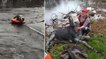 La splendide réaction d'un âne sauvé d'une violente crue en Irlande