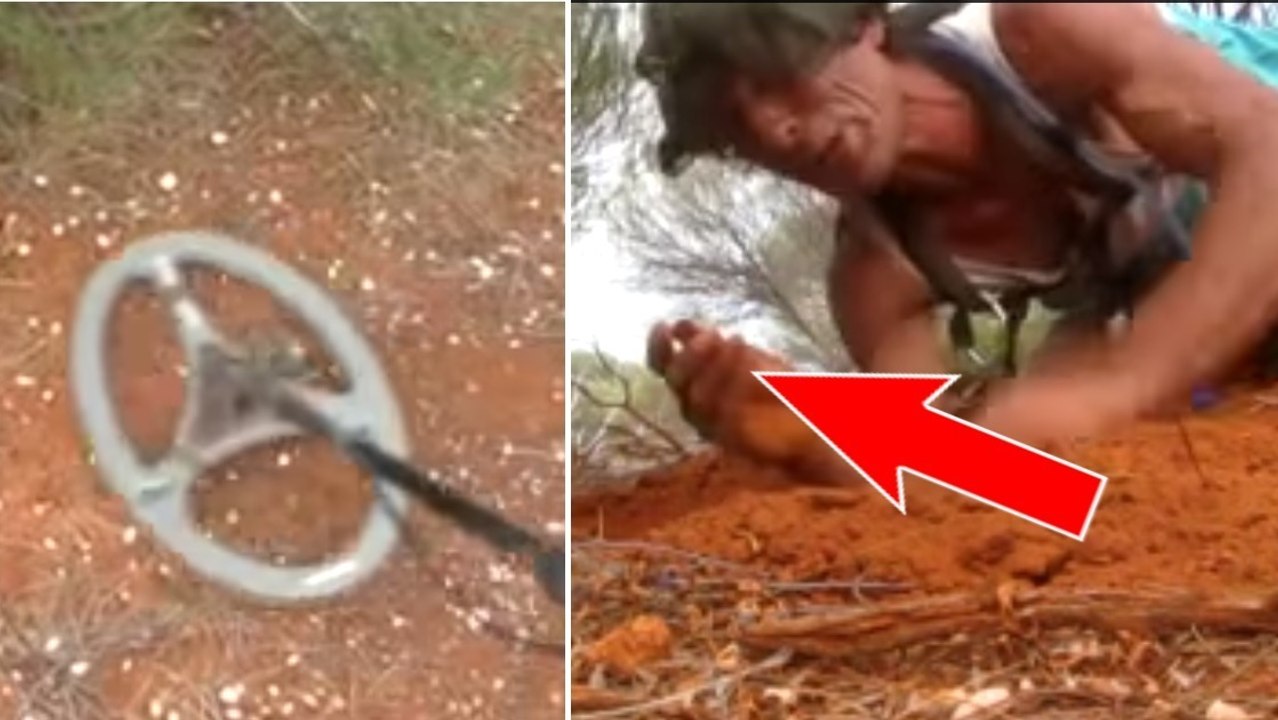 Bei der Suche nach Metallteilen mit seinem Metalldetektor macht er eine wahnsinnige Entdeckung