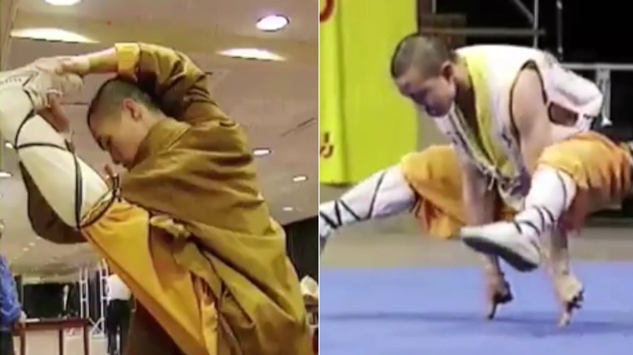 Shaolin-Mönche präsentieren ihre unglaublichen Fähigkeiten