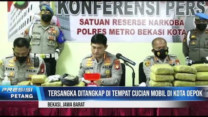 Sat Reserse Narkoba Polres Bekasi Kota  Berhasil Ungkap Kasus Peredaran  Ganja Seberat 31 Kg