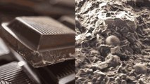 Voilà à quoi ressemble du chocolat observé de très, très près grâce à un microscope