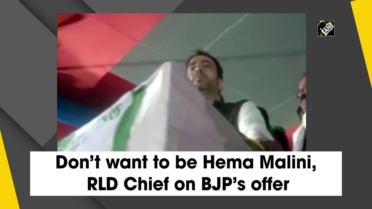 Don’t want to be Hema Malini, RLD chief on BJP’s offer