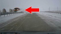 Entdecken Sie, wie man in Kasachstan eine Straße vom Schnee befreit