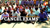 Plus 2 Board Exams In Odisha: Students Hit Streets Demanding Cancellation Of Offline Exams