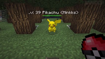 Il joue le thème principal du jeu Pokémon sur Minecraft !