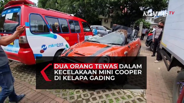 Dua Tewas dalam Kecelakaan Mini Cooper di Kelapa Gading