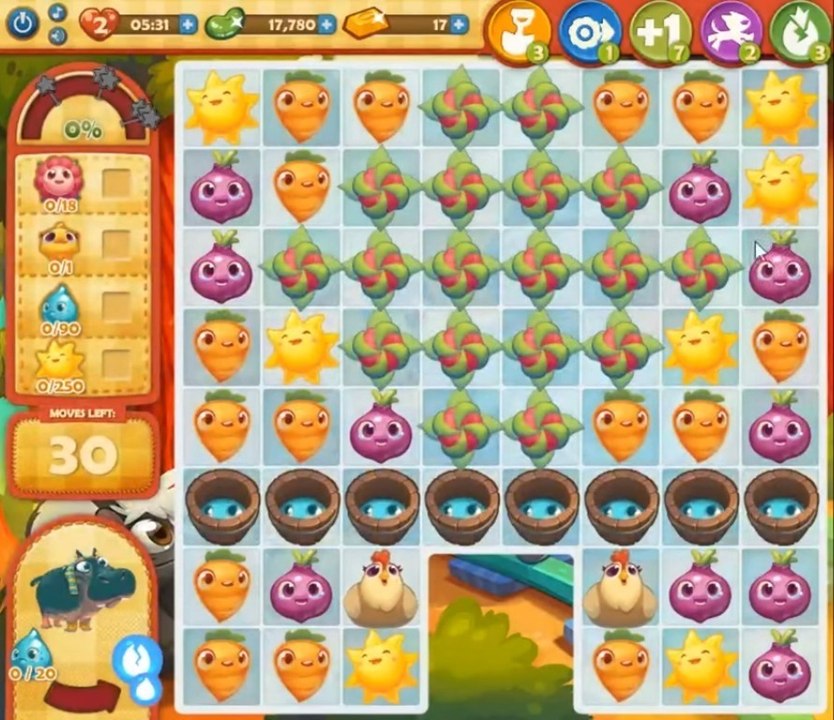Farm Heroes Saga Level 715: Lösungen, Tipps und Tricks