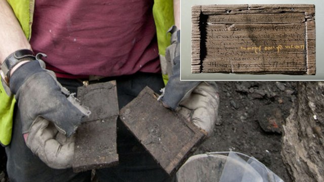Des tablettes romaines vieilles de 2000 ans découvertes en plein coeur de Londres