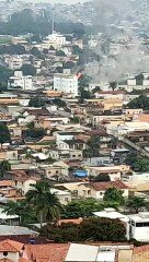 Apartamento pega fogo no Bairro Letícia, em Venda Nova