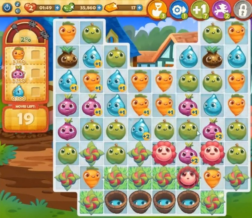 Farm Heroes Saga Level 689: Lösungen, Tipps und Tricks