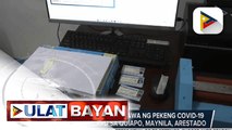 Tatlong tao na gumagawa ng pekeng COVID-19 vaccination card sa Quiapo, Maynila, arestado