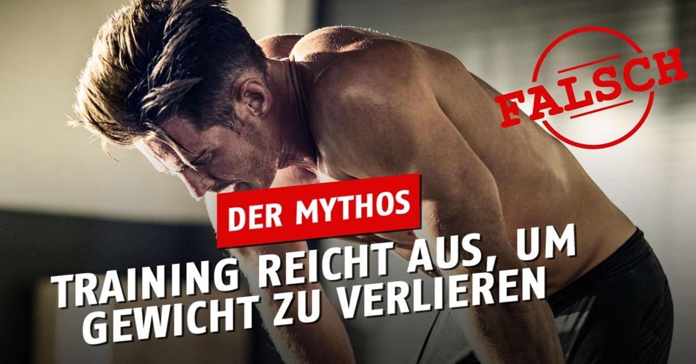 Trainieren reicht nicht aus, um Gewicht zu verlieren!