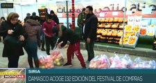 Siria desarrolla Festival de Compras para familiares de mártires