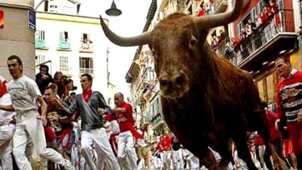 Lâchés en pleine rue, des taureaux font cinq blessés aux fêtes de Pampelune