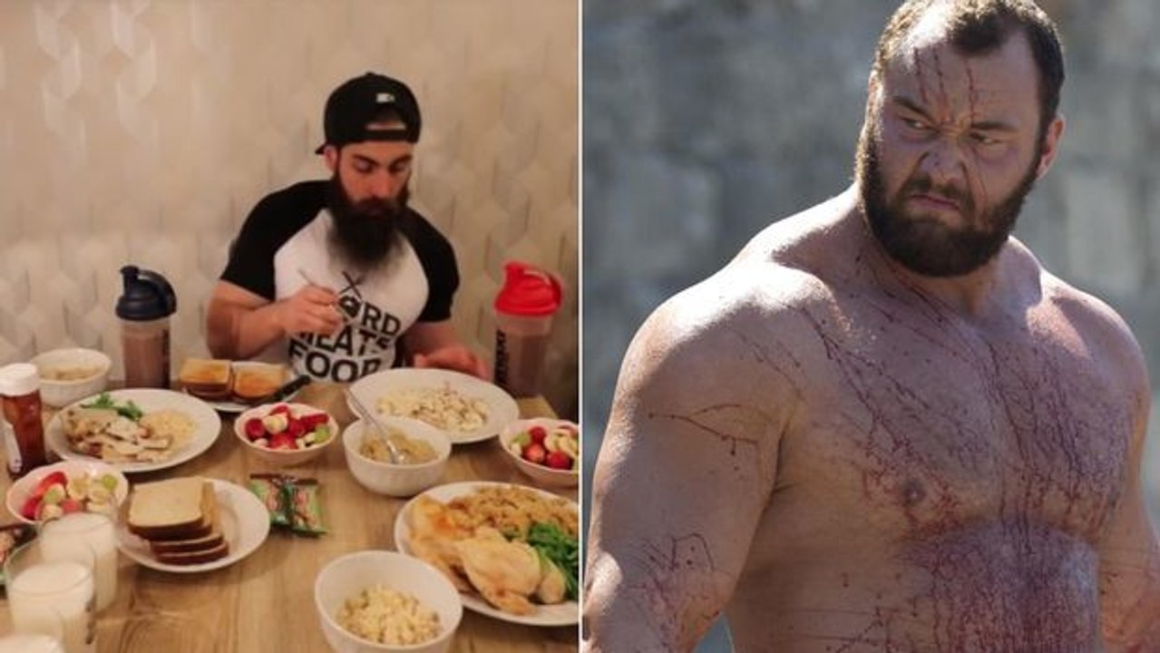 Dieser Mann versucht die Diät von Hafthor Björnsson einzuhalten